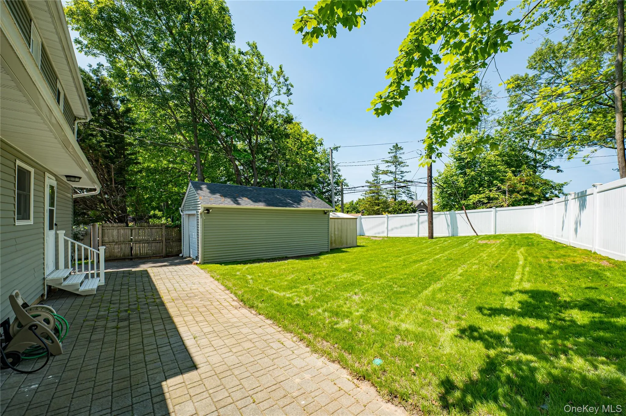 Paver Patio at Back off Kitchen Paver Patio at Back off Kitchen