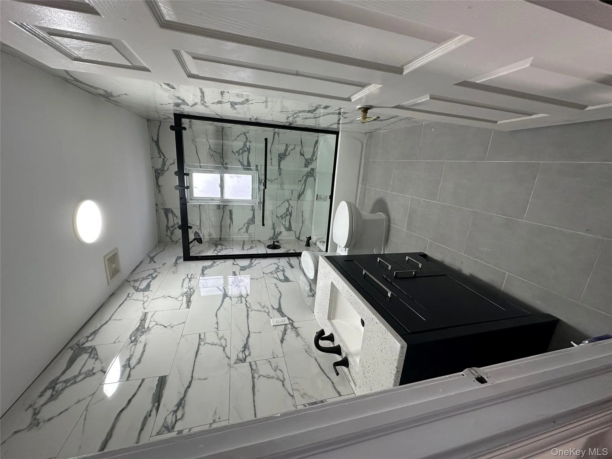 Renovated main bathroom. Renovated main bathroom.