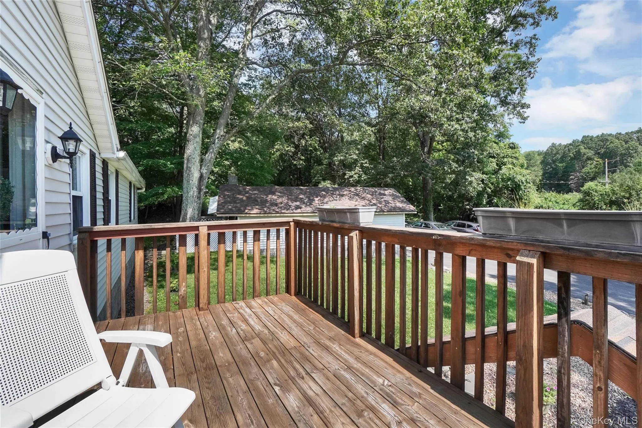 View of wooden deck View of wooden deck