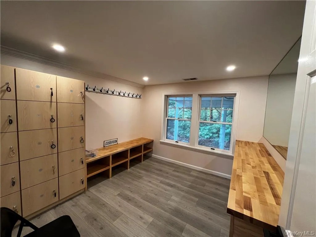 Locker room area Locker room area