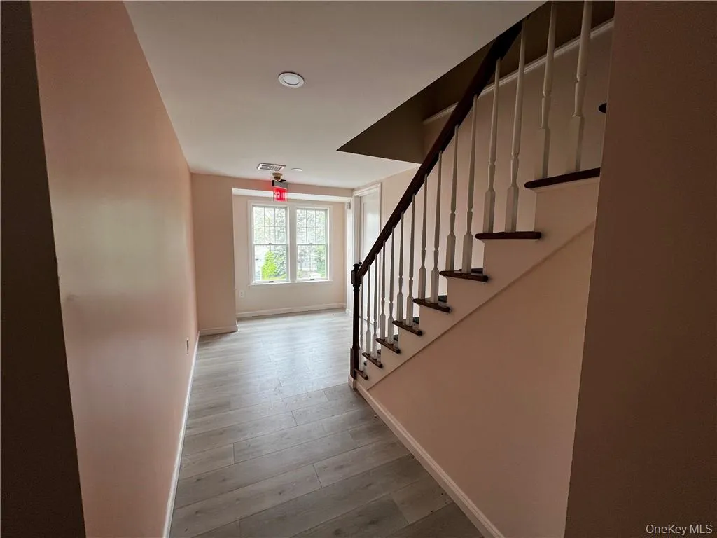 Stairs from 2nd floor office to large third floor storage space Stairs from 2nd floor office to large third floor storage space