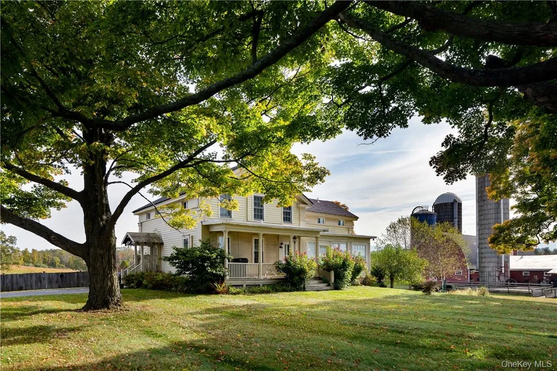 View of front of this Ancram, NY colonial farmhouse View of front of this Ancram, NY colonial farmhouse