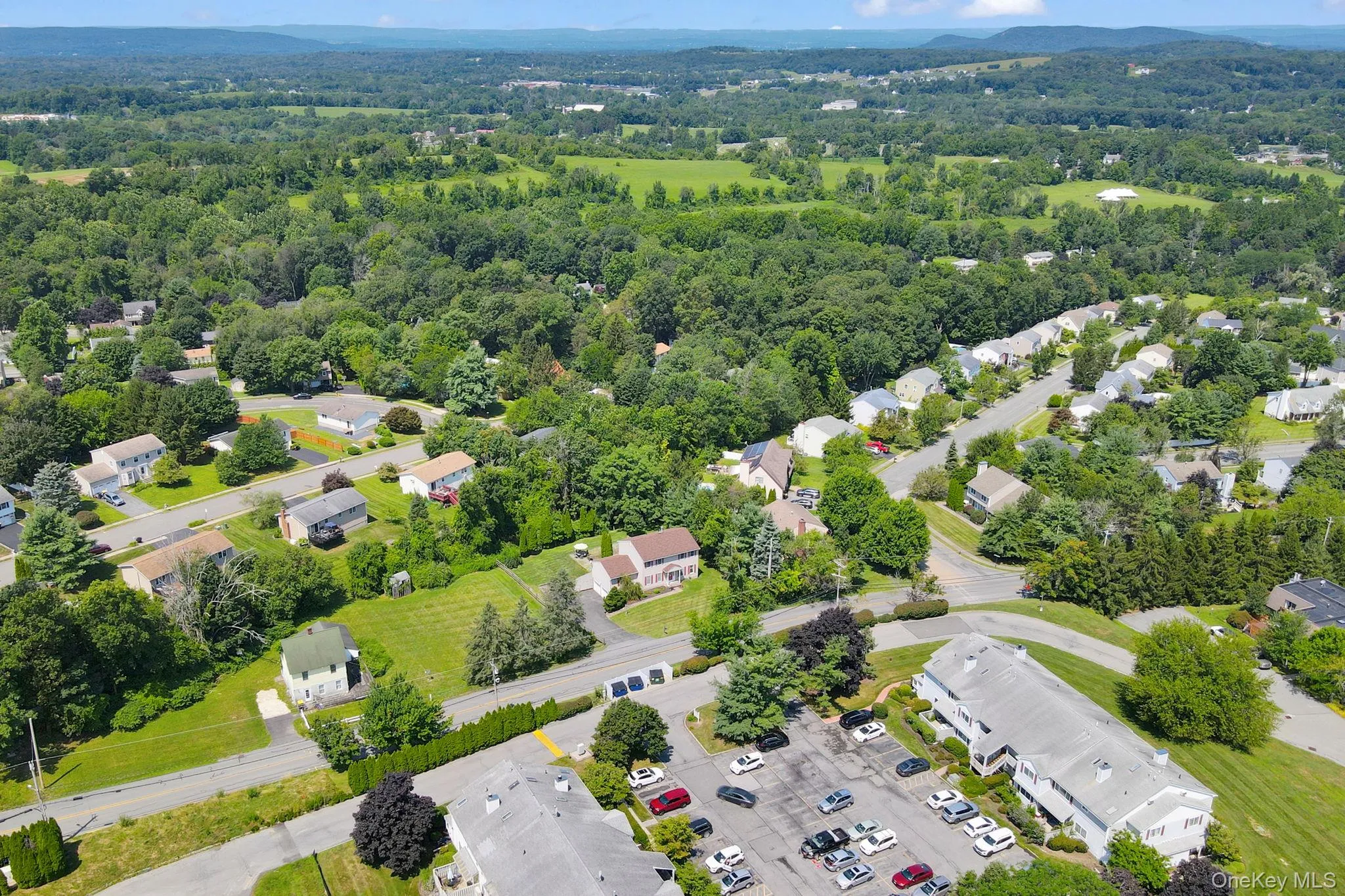 Aerial view of residential area Aerial view of residential area