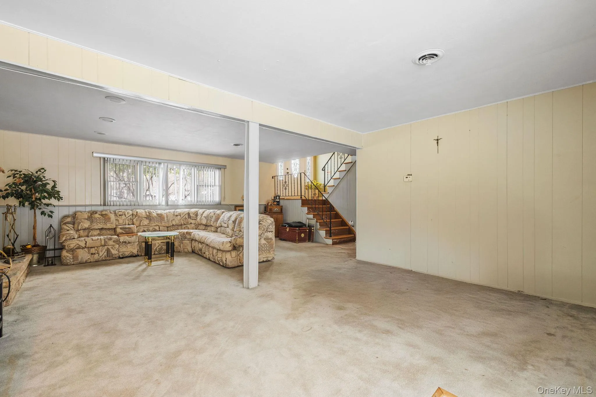 lower level living area lower level living area