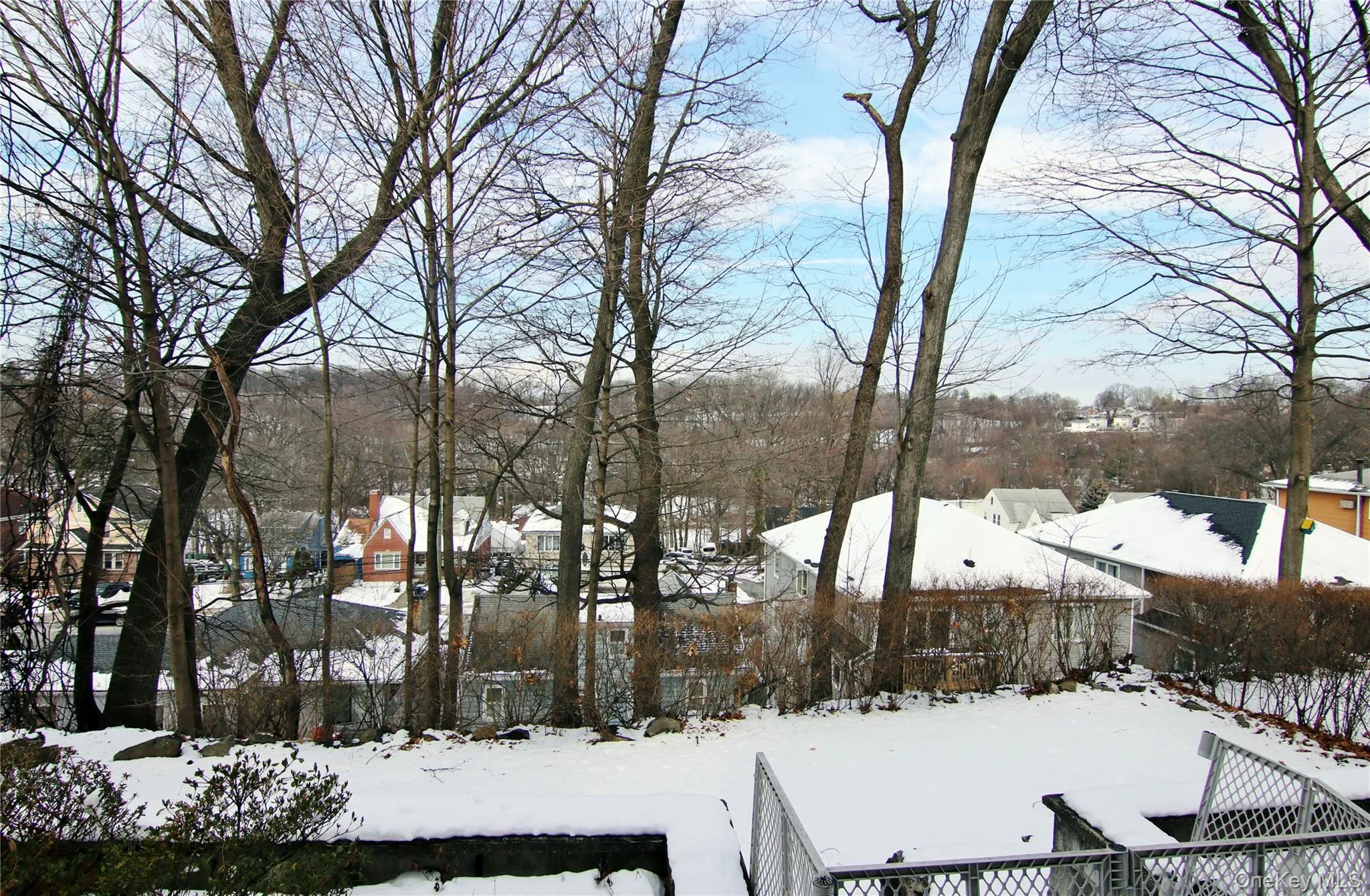 View from apartment entrance door. Private setting View from apartment entrance door. Private setting