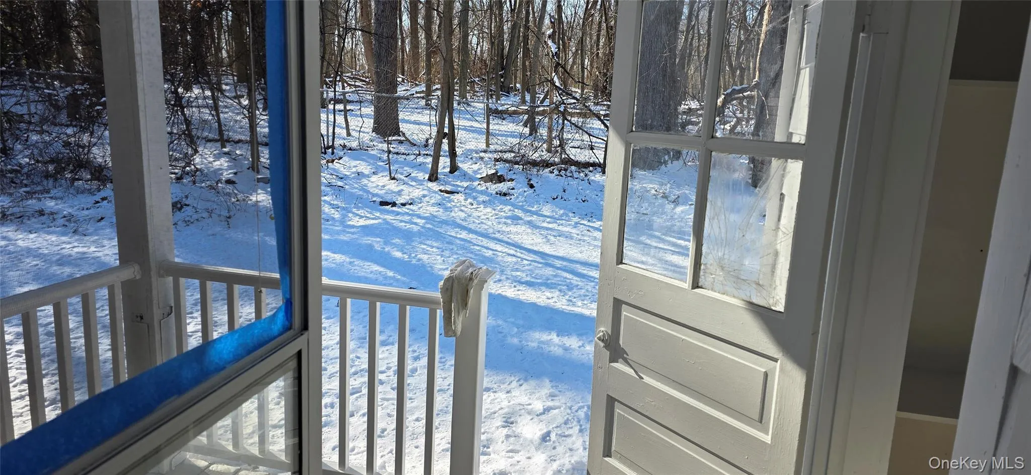 Deck and backyard Deck and backyard