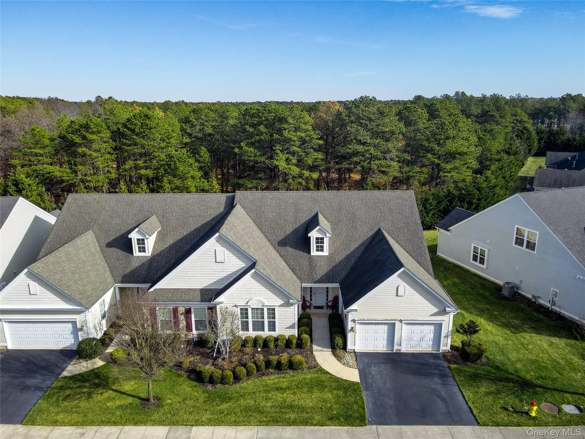 Aerial view of front yard. Aerial view of front yard.