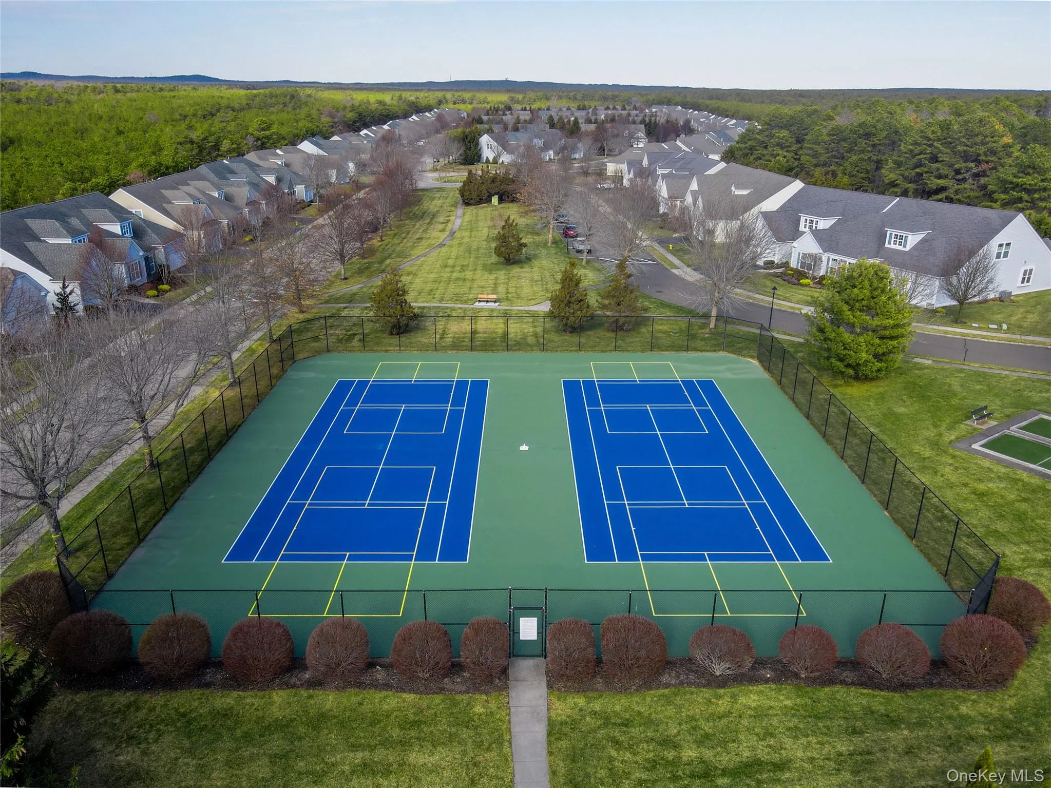 Aerial view of the new all weather world class Tennis courts Aerial view of the new all weather world class Tennis courts
