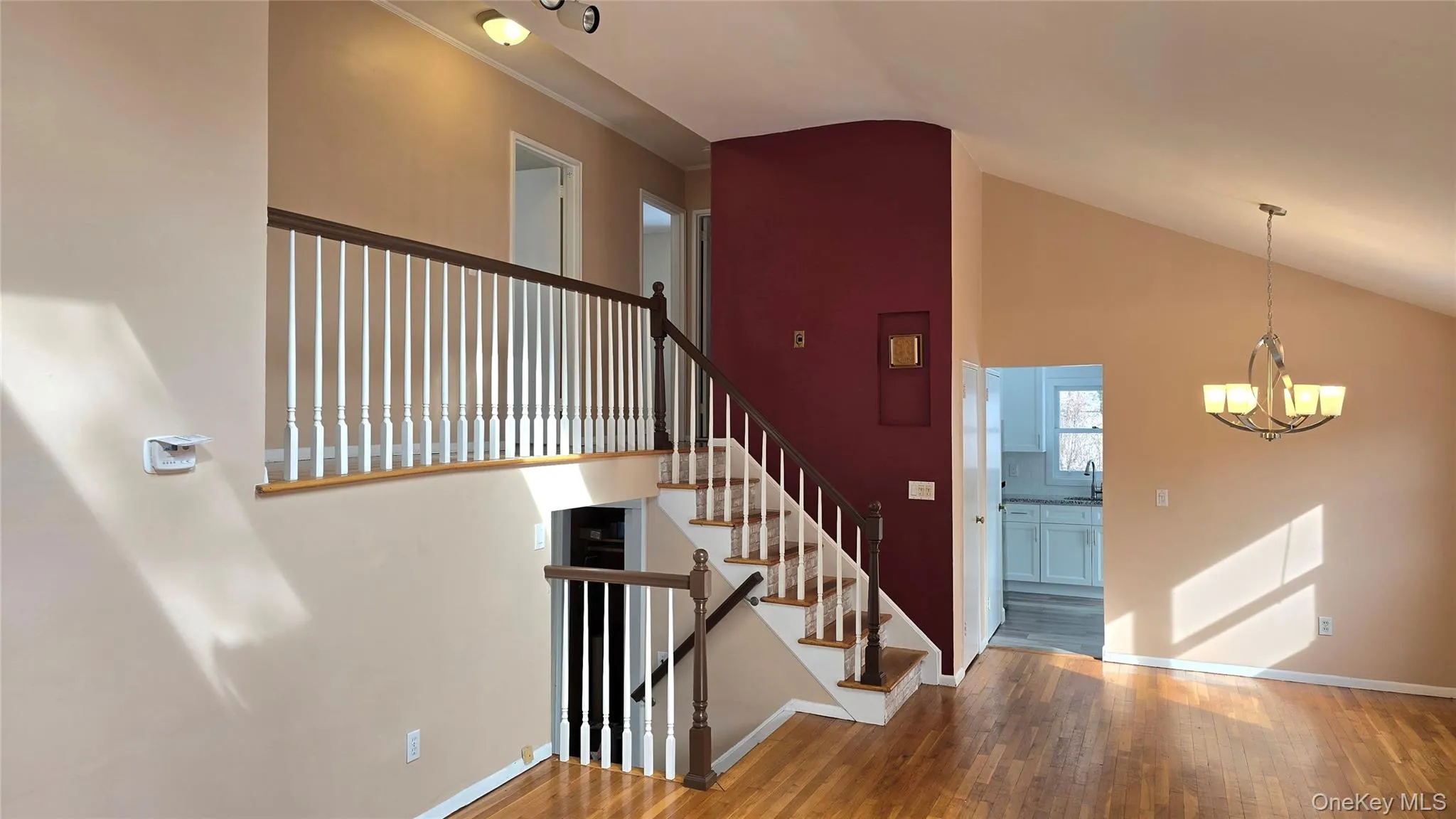 Stairs with overlook to the bedrooms Stairs with overlook to the bedrooms