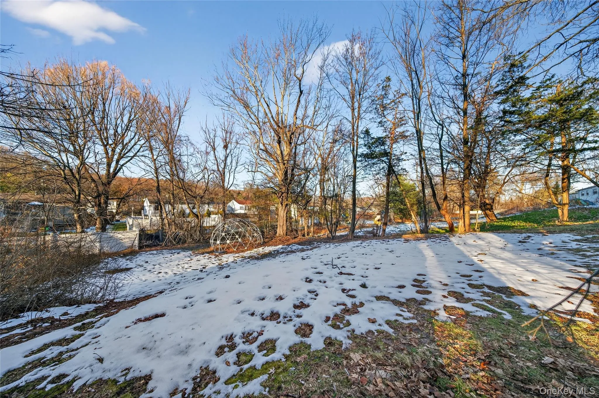 View of snowy yard View of snowy yard