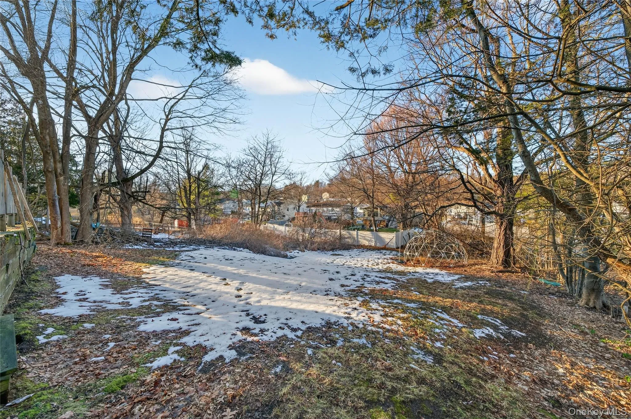 View of snowy yard View of snowy yard