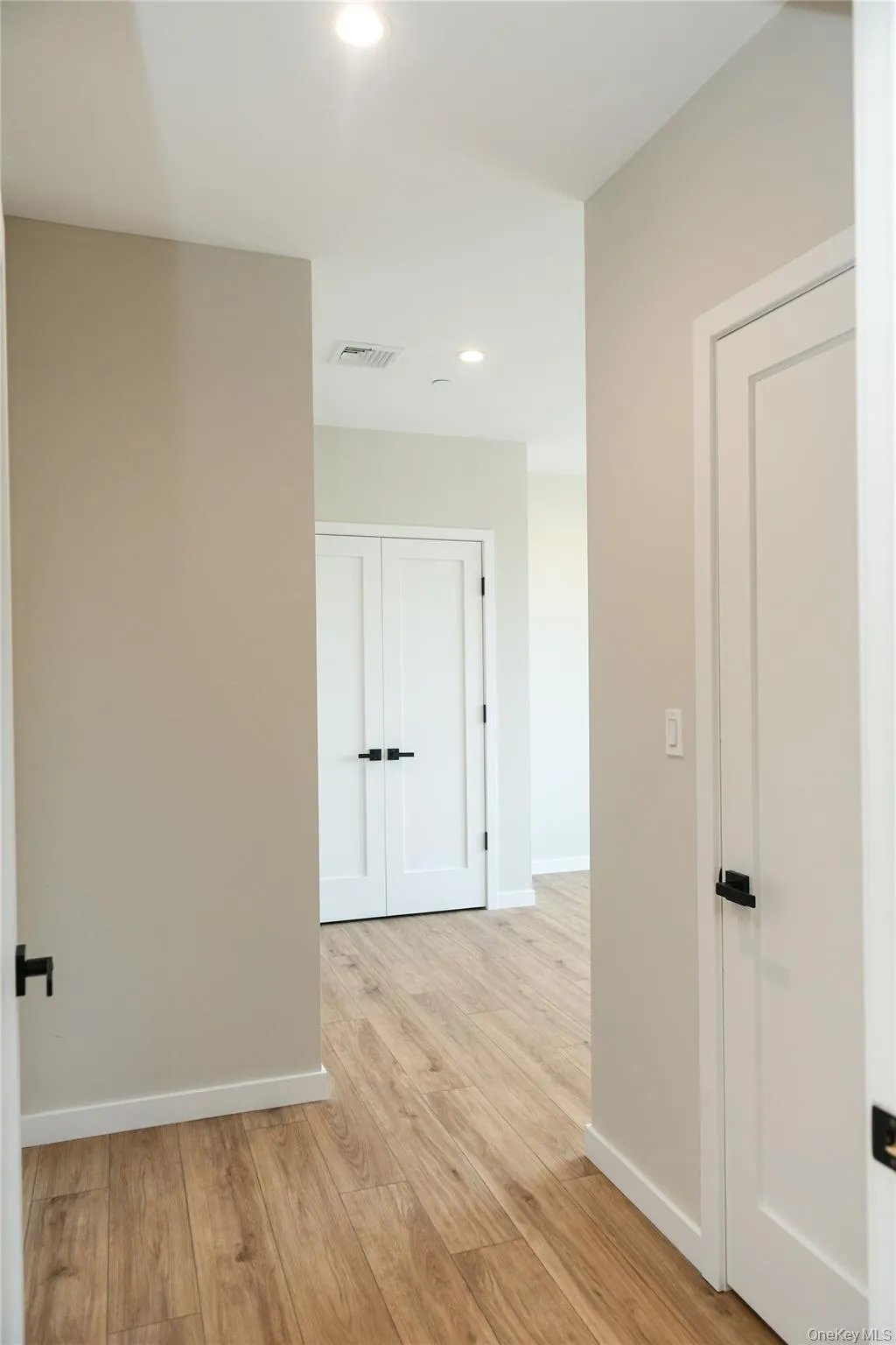 entrance to bedroom with walk in closet on right entrance to bedroom with walk in closet on right