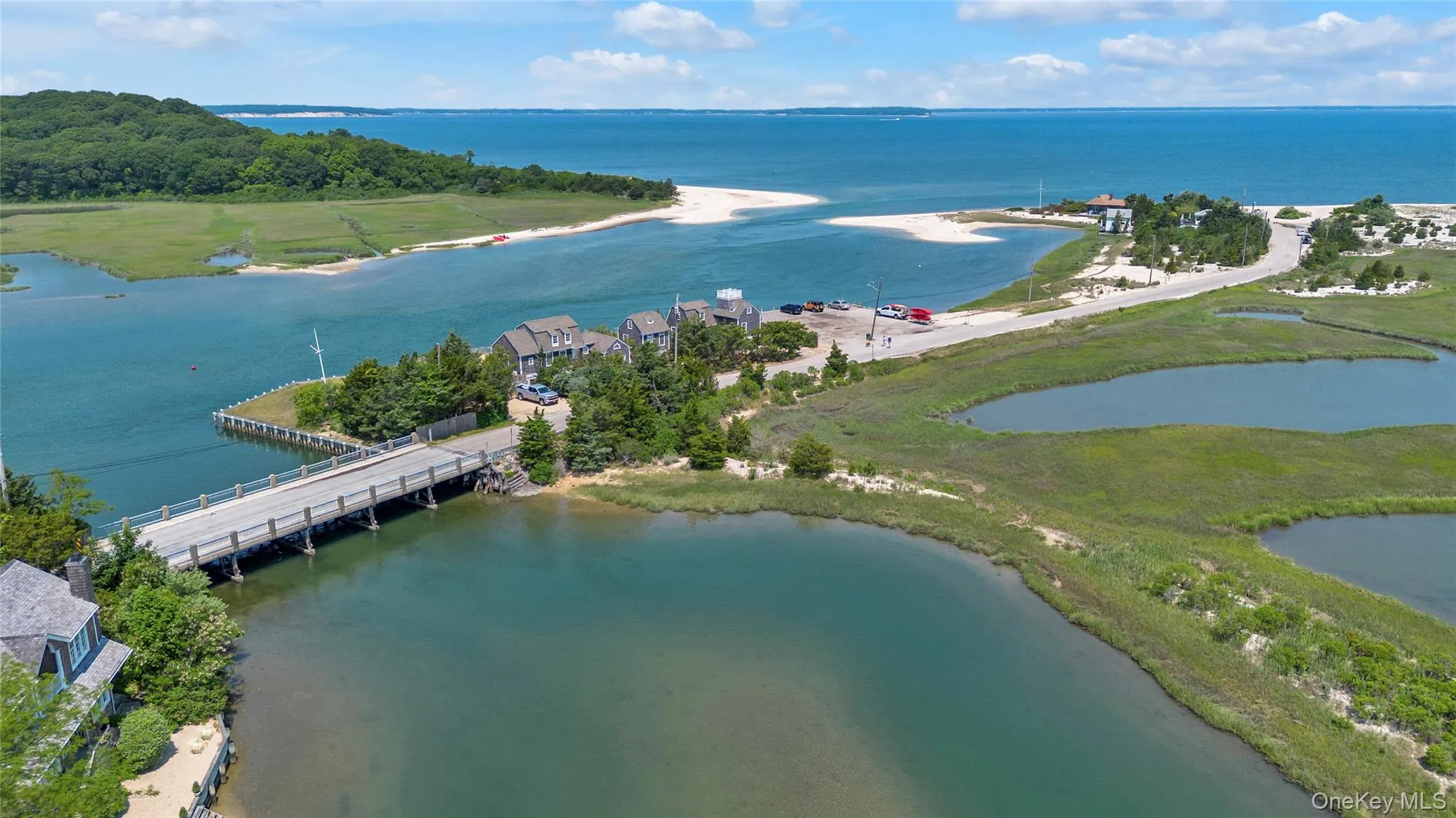 Aerial view of a large body of water Aerial view of a large body of water