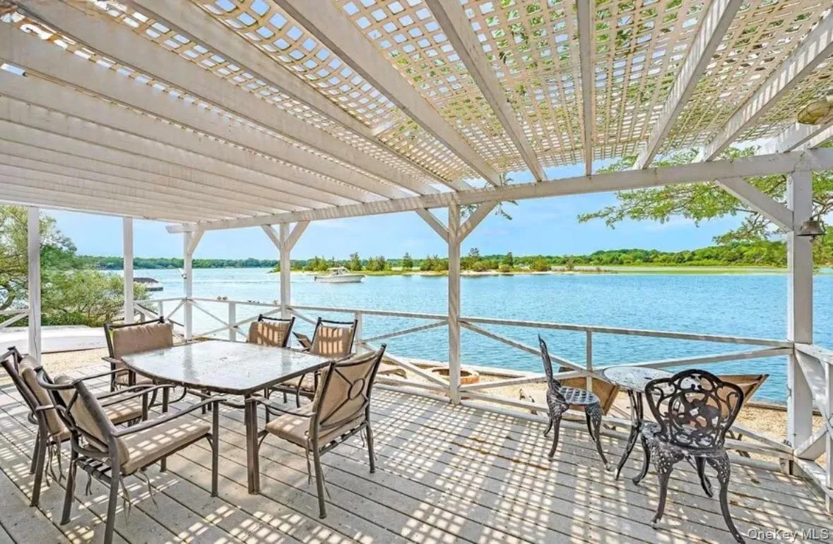 Rear deck from dining area Rear deck from dining area