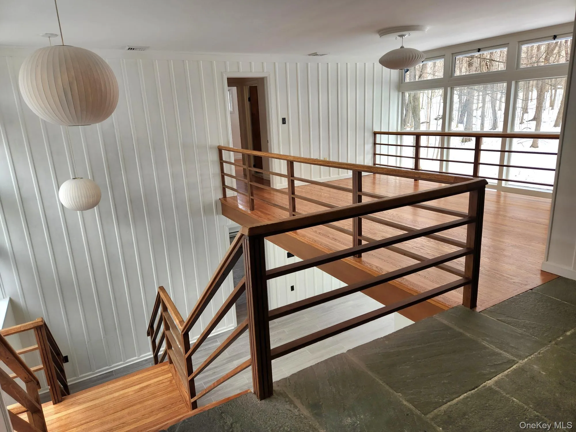 Stairs with wood finished floors Stairs with wood finished floors