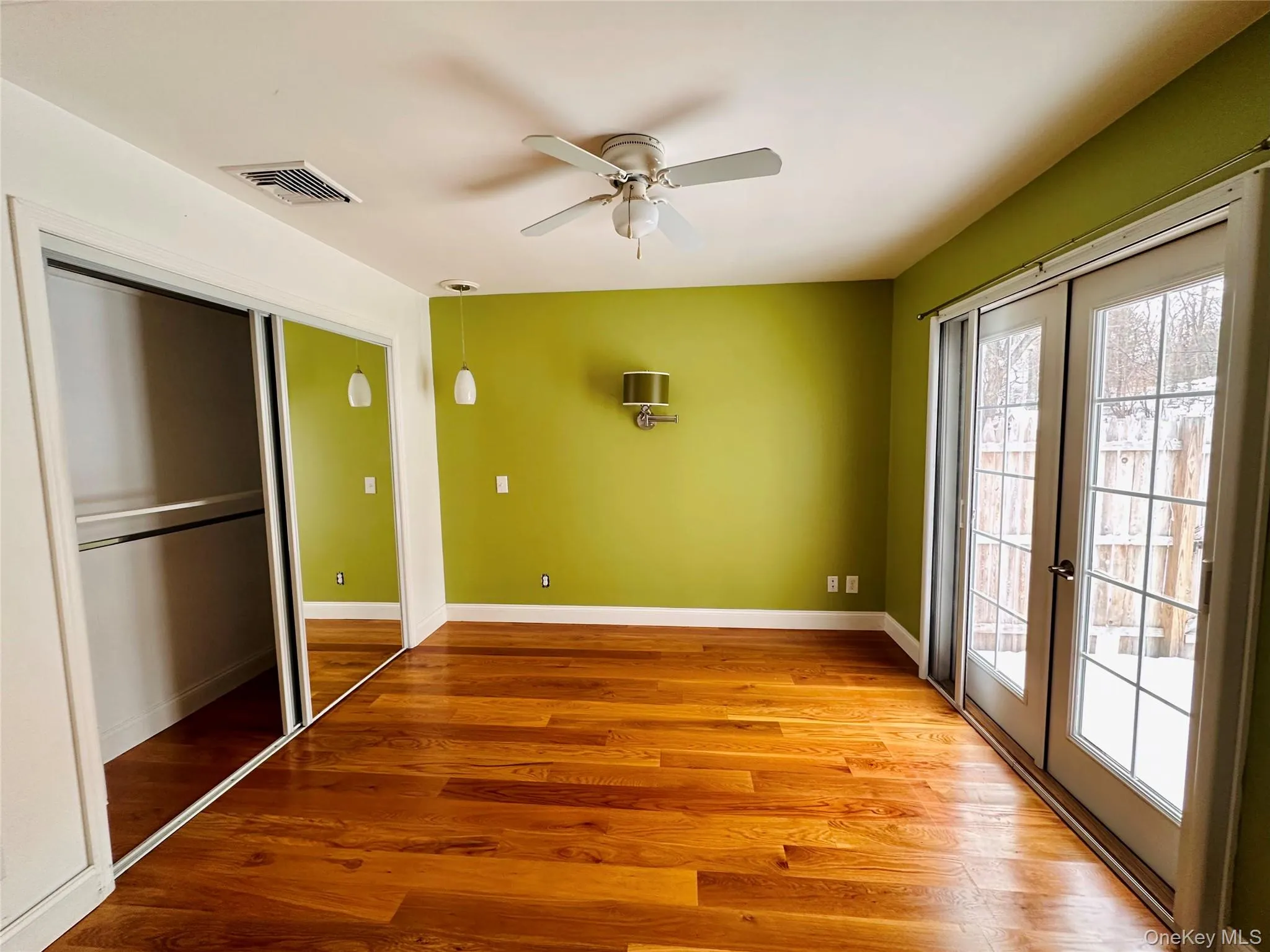 Bedroom with walkout to the back Bedroom with walkout to the back