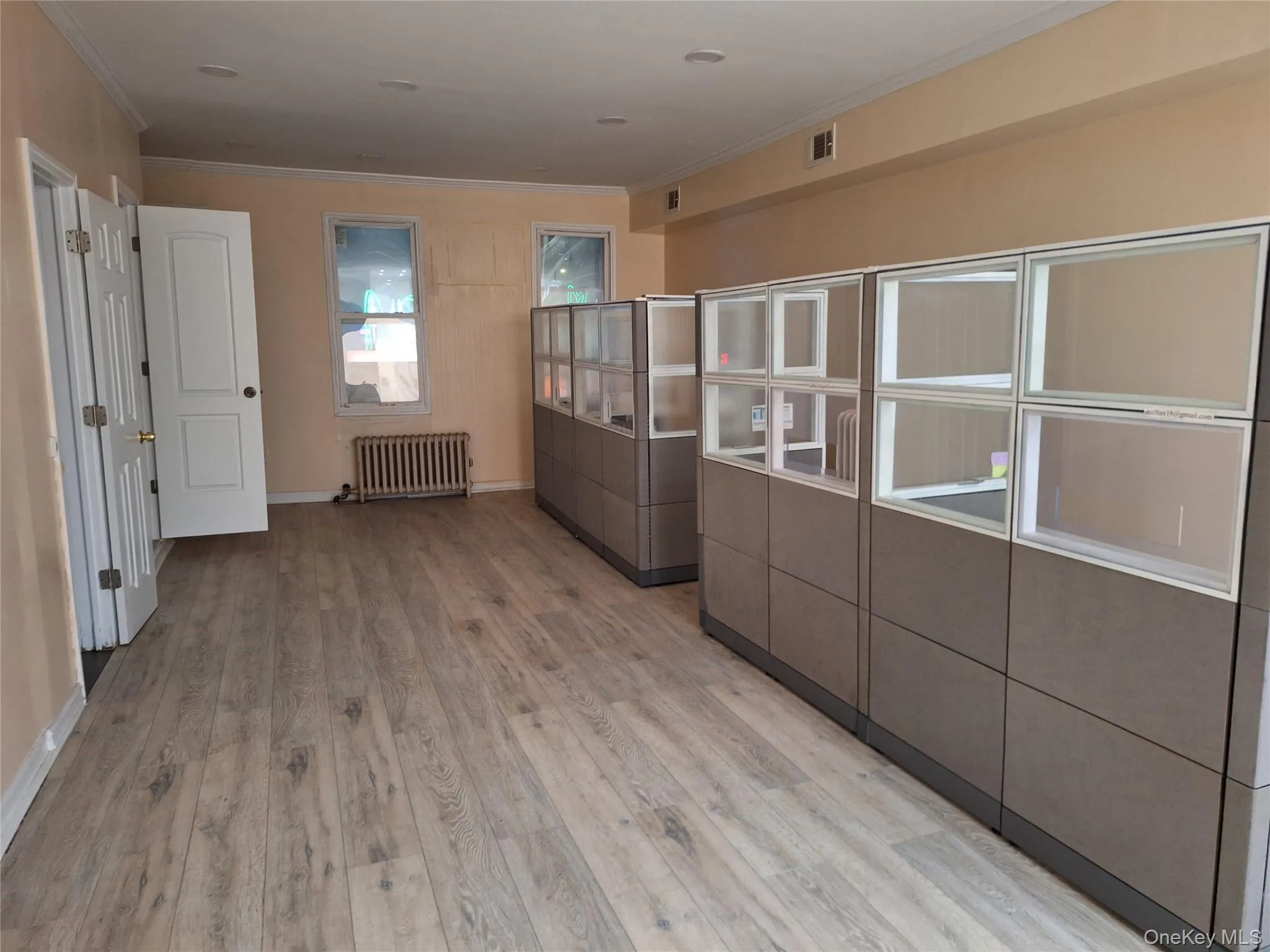 Rear portion of office space. Rear portion of office space.