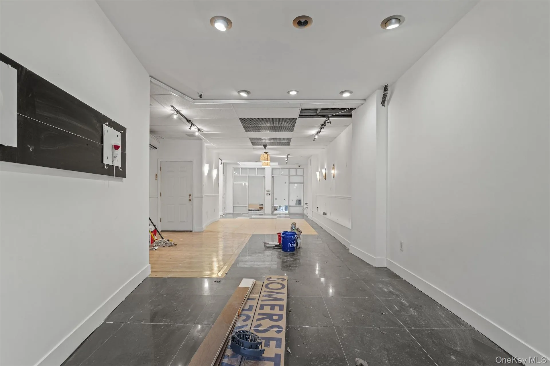 Hall with baseboards Hall with baseboards