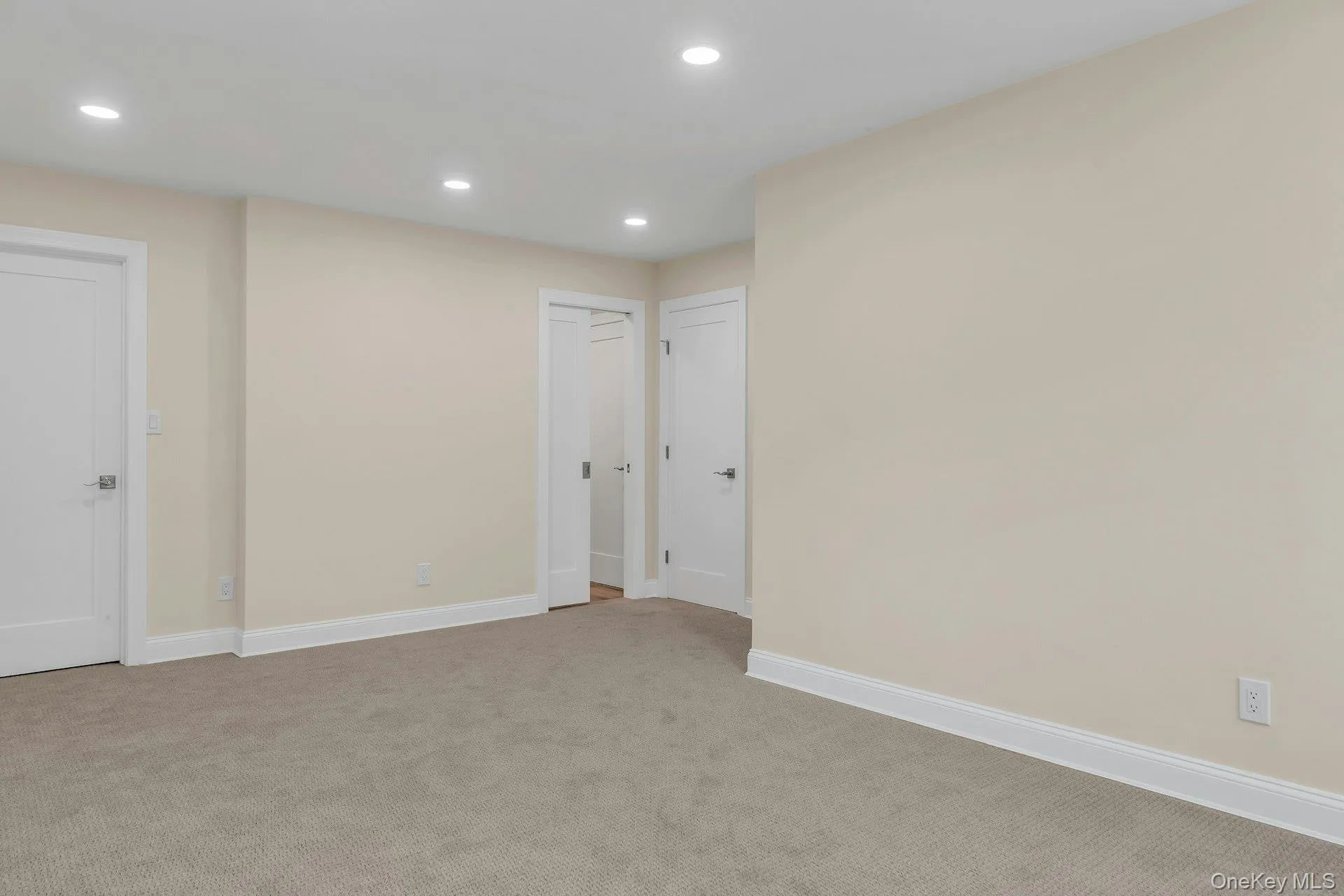 Second floor third bedroom with spacious closet, recessed lighting. Second floor third bedroom with spacious closet, recessed lighting.