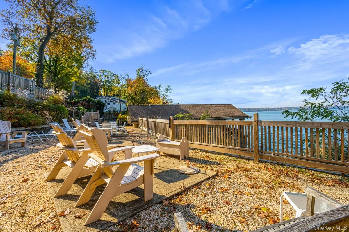 Beach chair to enjoy the amazing panoramic water views Beach chair to enjoy the amazing panoramic water views