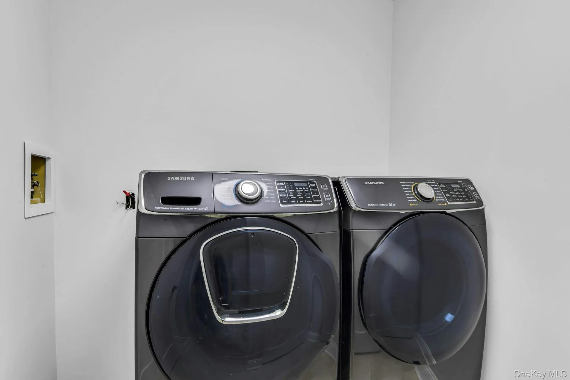 First floor Electrolux Washer/ Dryer, laundry room with closet and access with direct entry to the 2-car garage. First floor Electrolux Washer/ Dryer, laundry room with closet and access with direct entry to the 2-car garage.