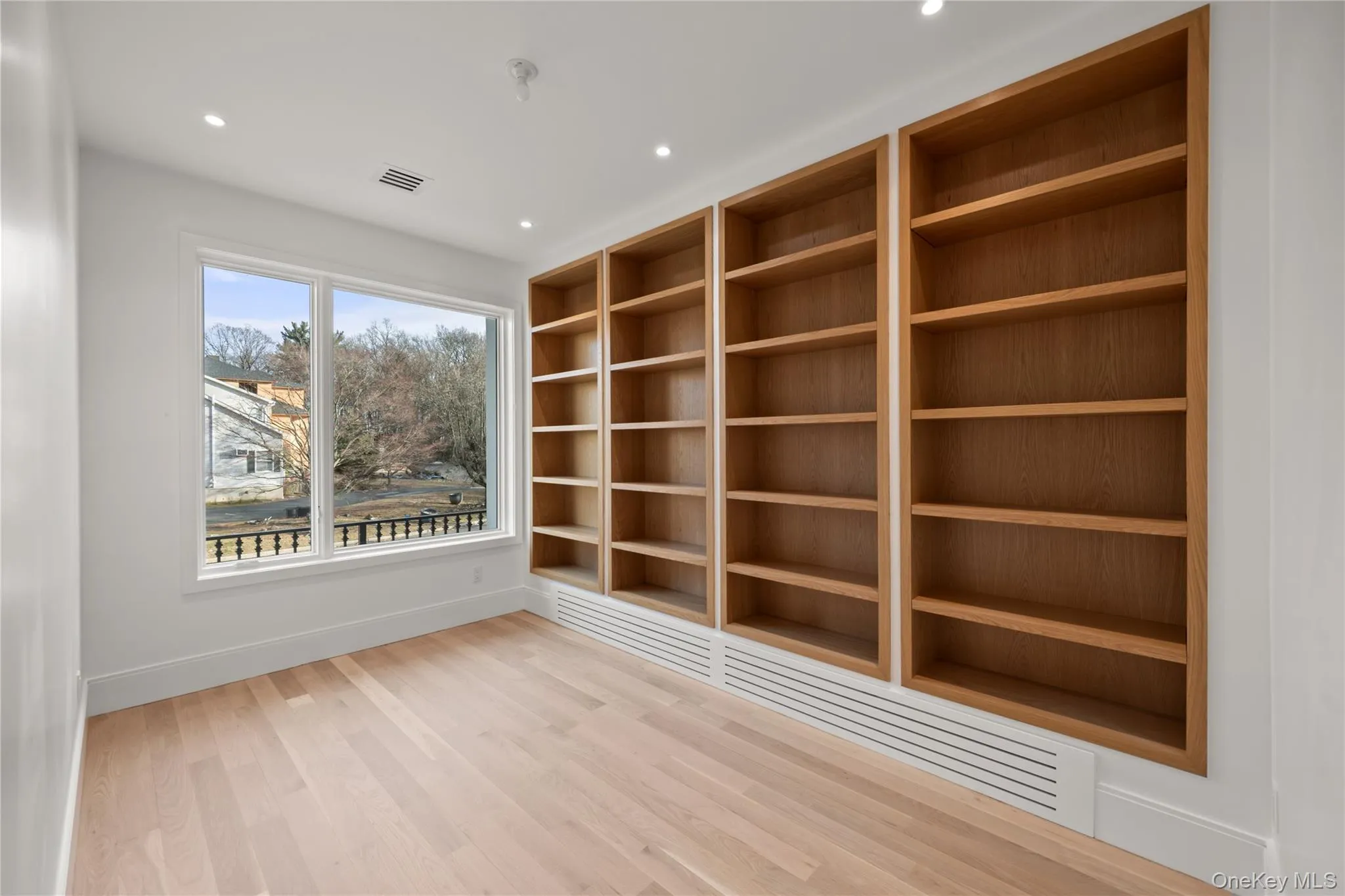 Study with custom built in bookcases Study with custom built in bookcases