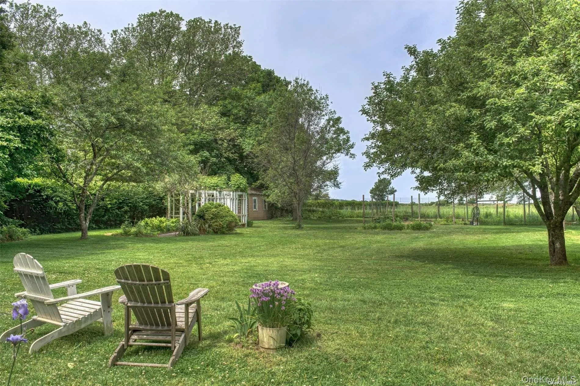 backyard with distant bay view backyard with distant bay view