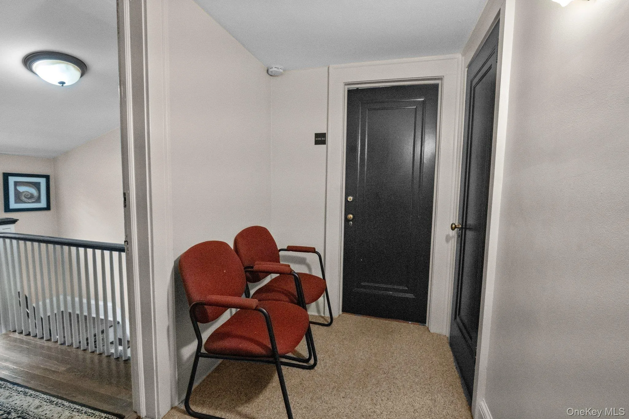 Waiting area outside of room Waiting area outside of room