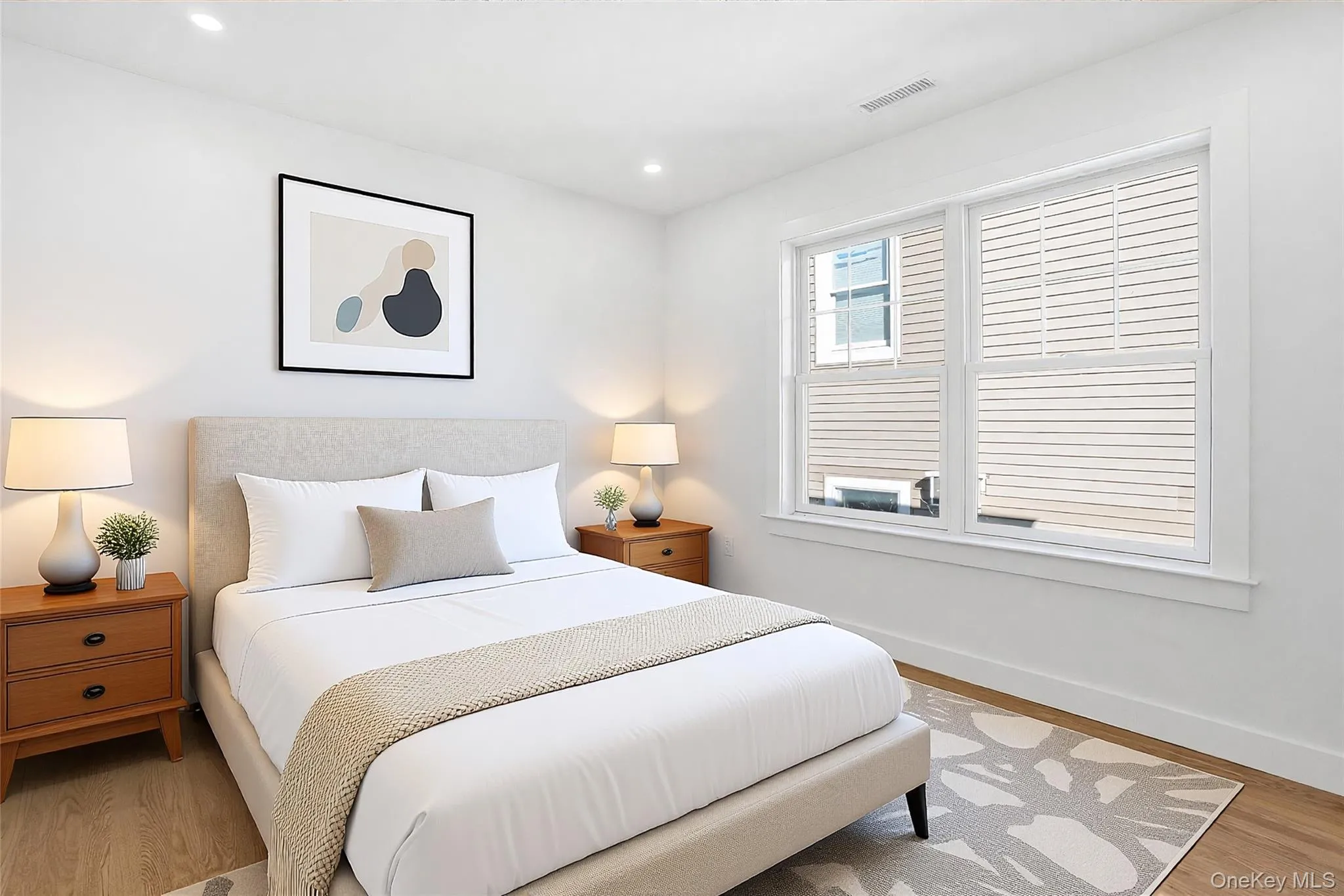 Second bedroom virtually staged to illustrate layout and design possibilities. Second bedroom virtually staged to illustrate layout and design possibilities.