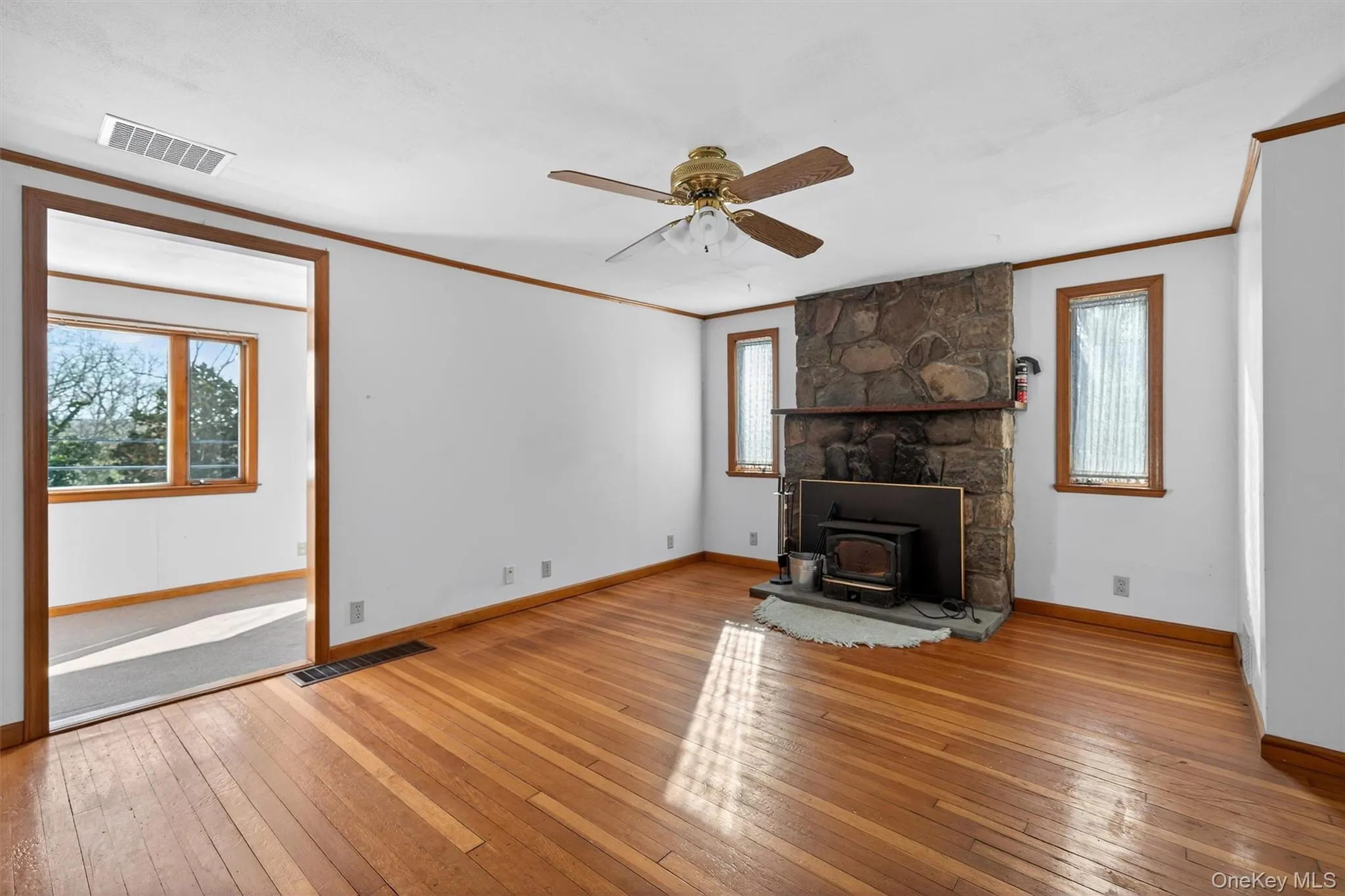 Living room with hardwood floors Living room with hardwood floors