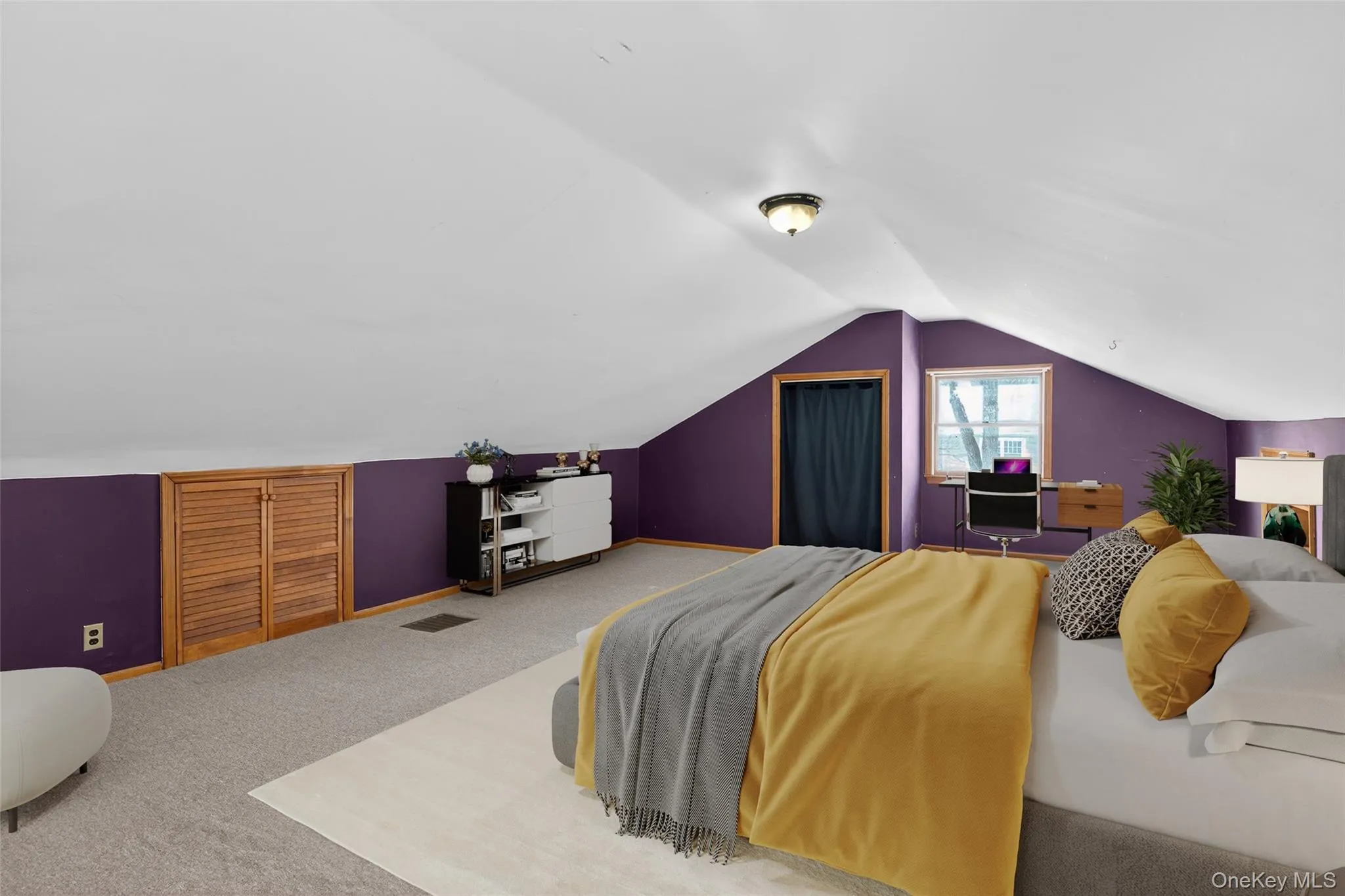 Virtually staged bedroom Virtually staged bedroom