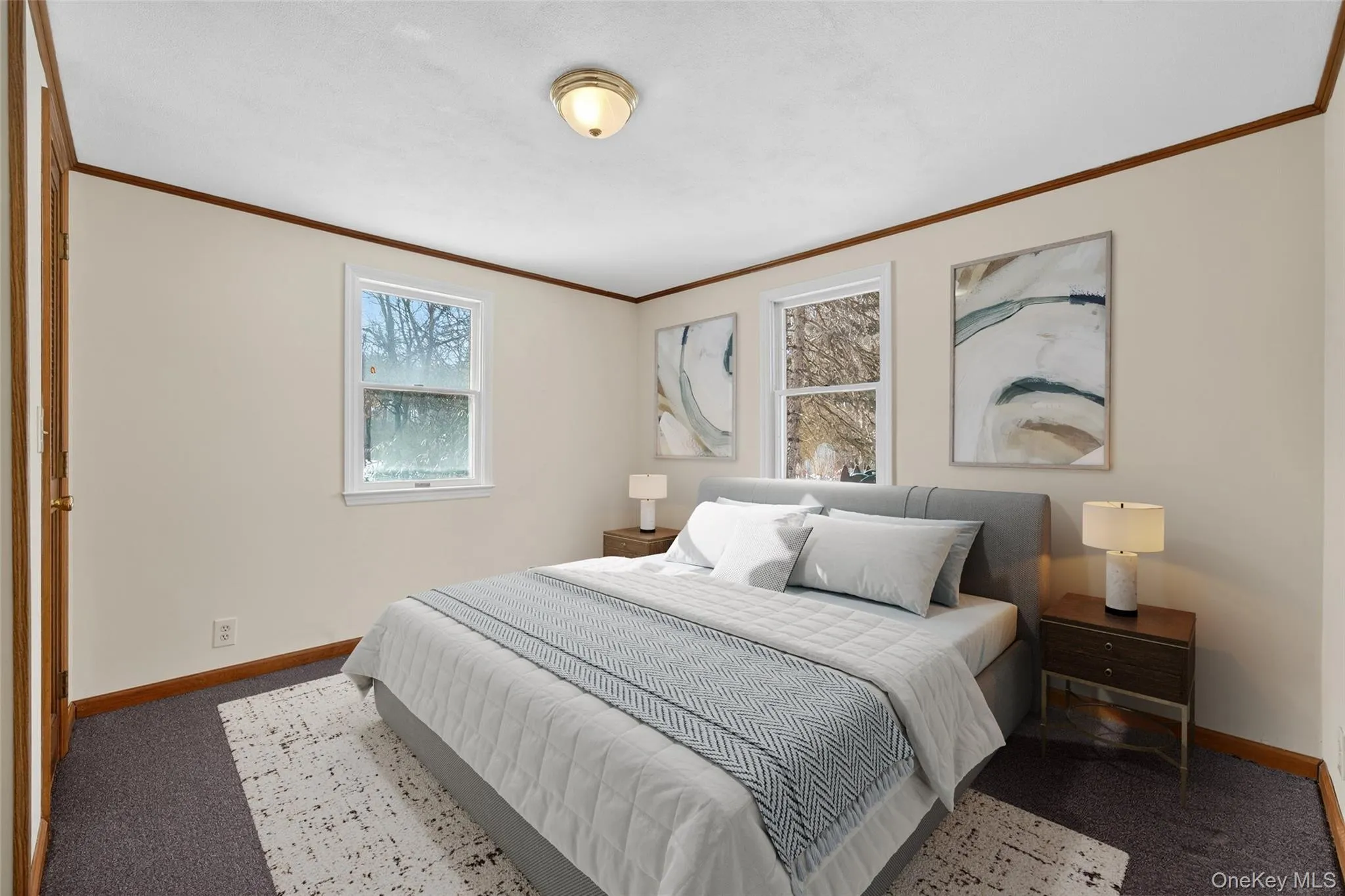 Virtually staged bedroom Virtually staged bedroom