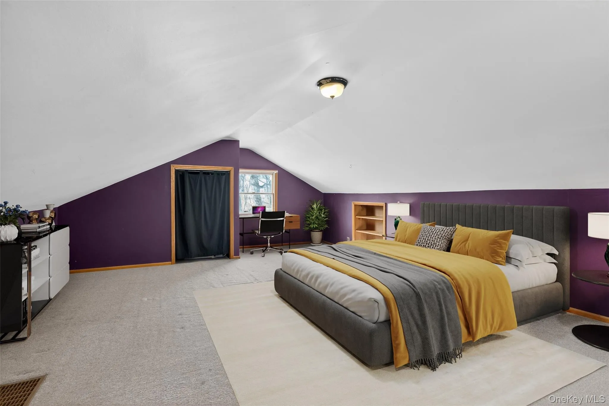 Virtually staged bedroom Virtually staged bedroom