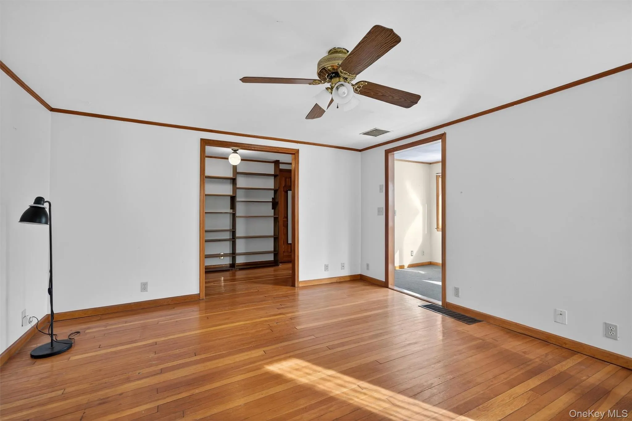 Living room with ceiling fan Living room with ceiling fan