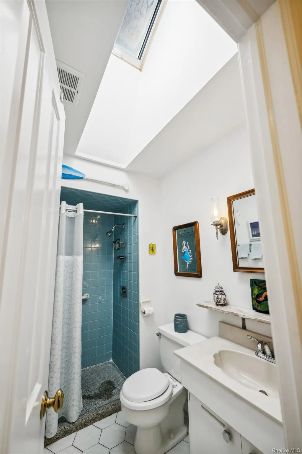 Primary Bathroom with skylight Primary Bathroom with skylight