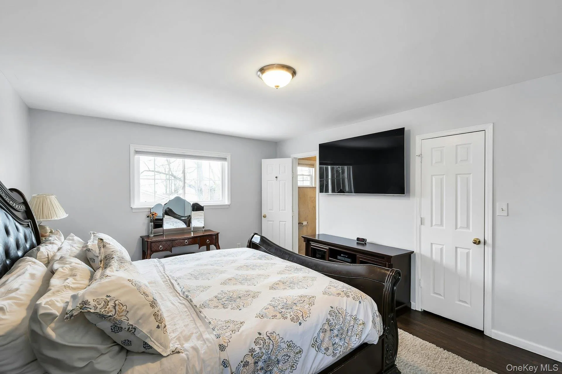 Master Bedroom with dark wood-type flooring and baseboards Master Bedroom with dark wood-type flooring and baseboards