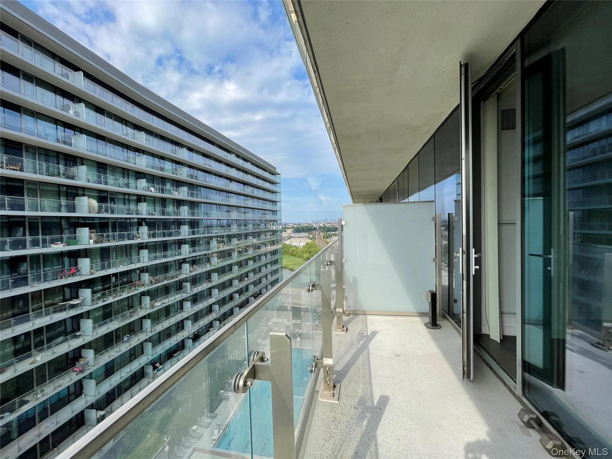 Balcony with view of pool Balcony with view of pool