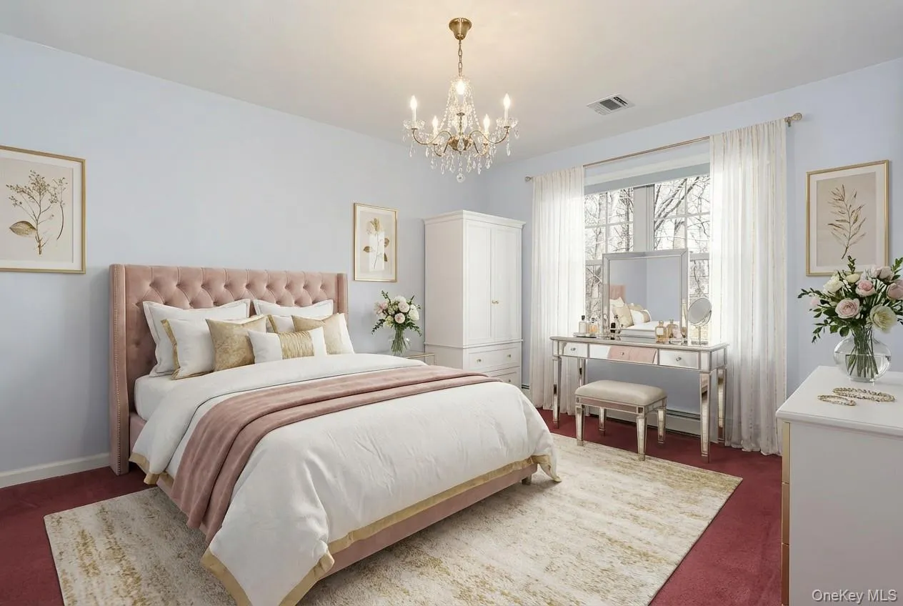 *Virtually staged bedroom* *Virtually staged bedroom*