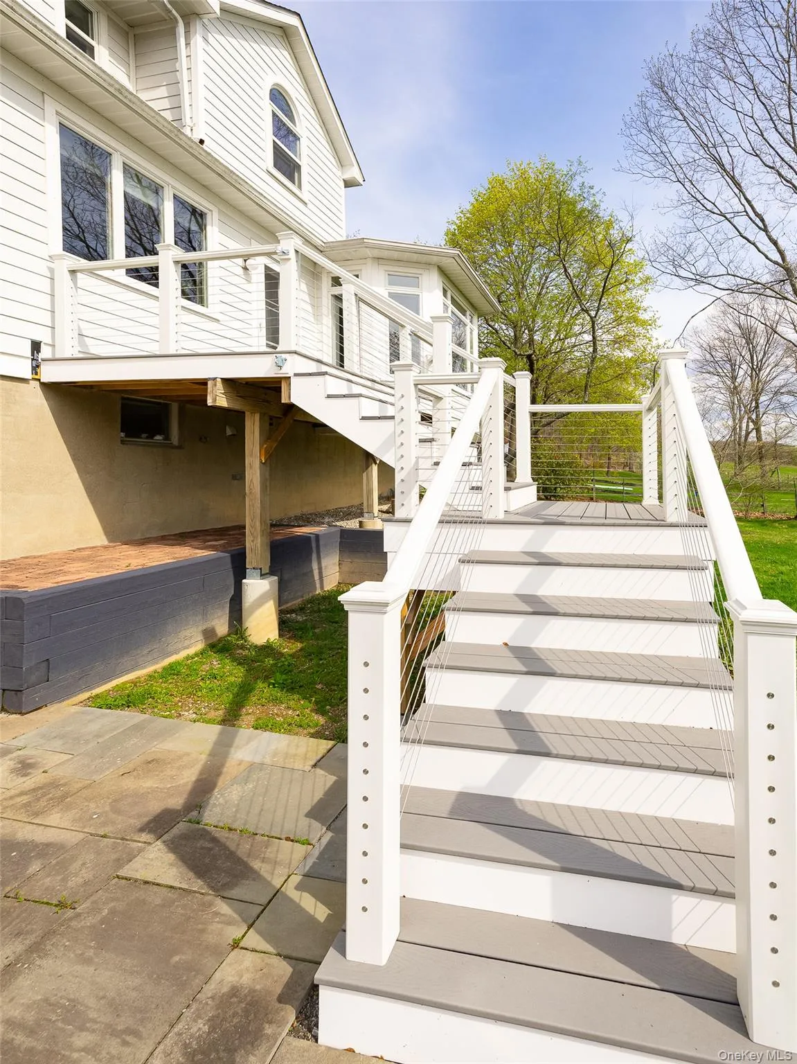 Stairs to deck Stairs to deck