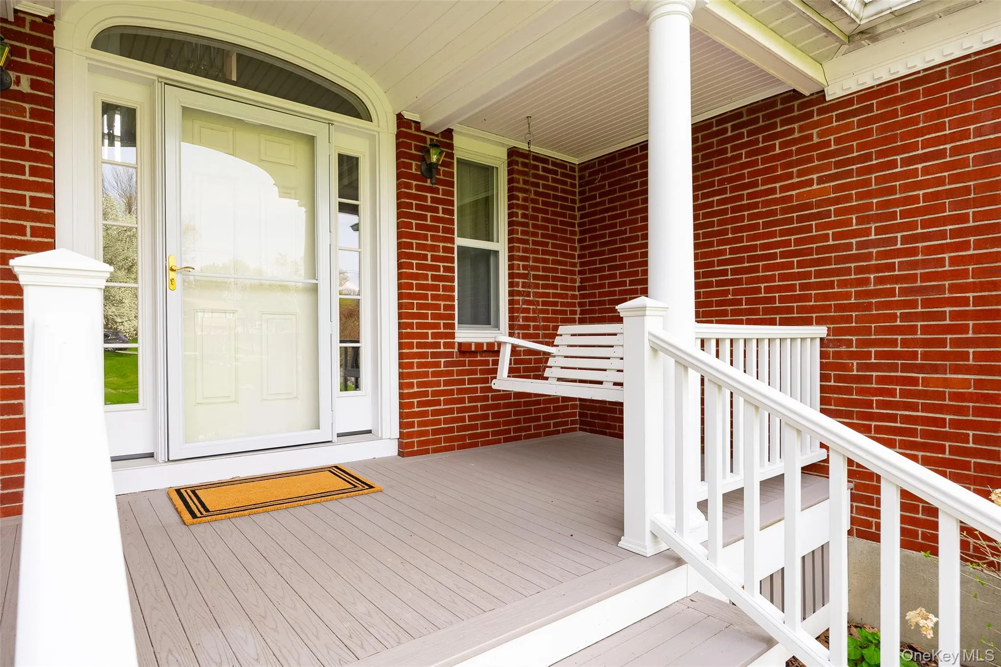 Covered front porch Covered front porch