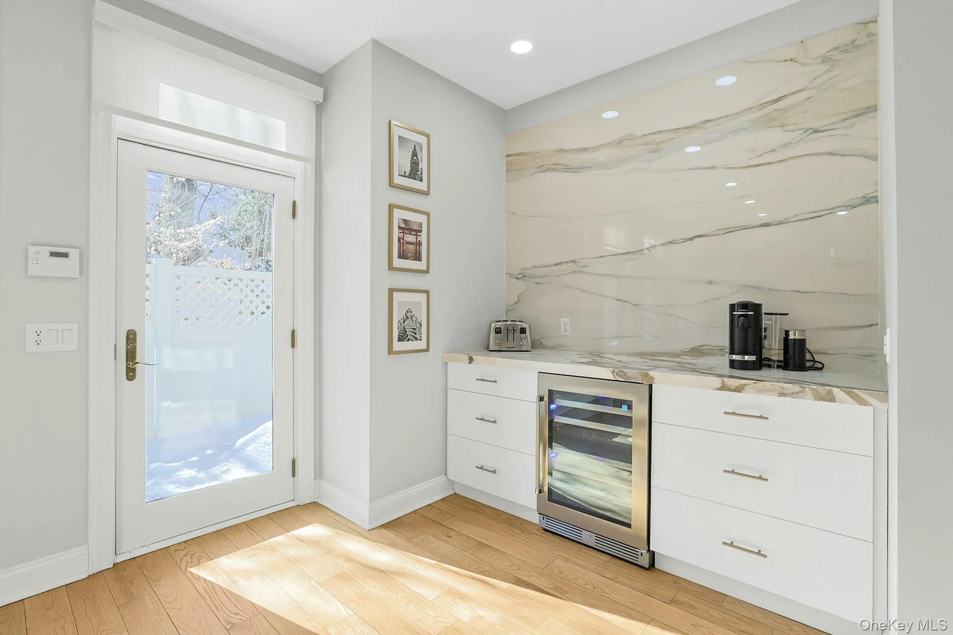 A Coffee Bar, Dry Bar, Beverage Chiller & A Door Out To... A Coffee Bar, Dry Bar, Beverage Chiller & A Door Out To...