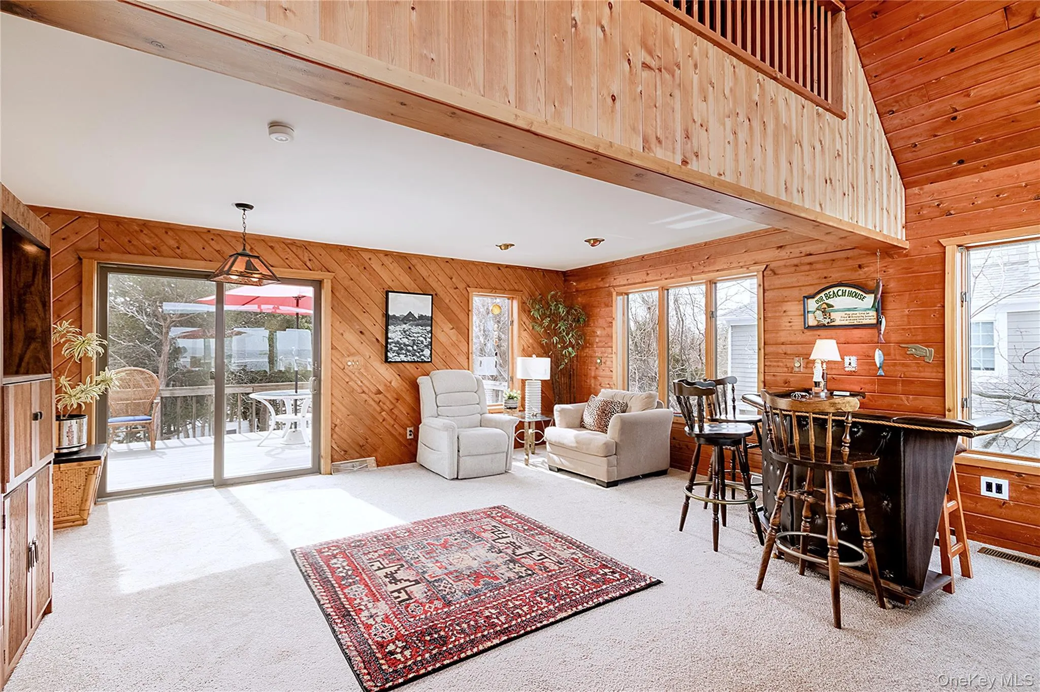 bar and lounge with access to back deck bar and lounge with access to back deck