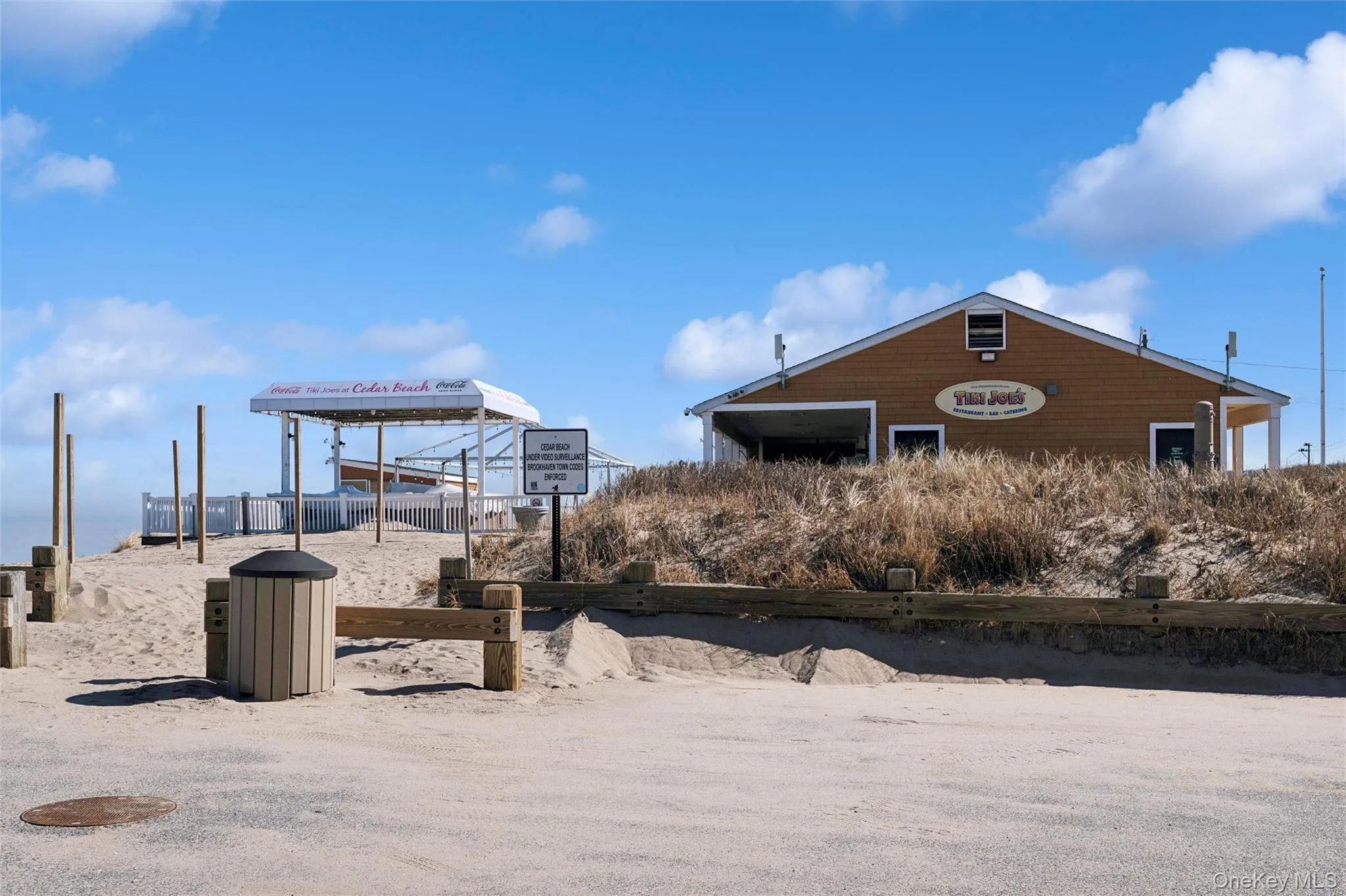 one of two Concession stands down the road at Cedar Beach with full menu and bar, live music during summer months, life guards on duty one of two Concession stands down the road at Cedar Beach with full menu and bar, live music during summer months, life guards on duty