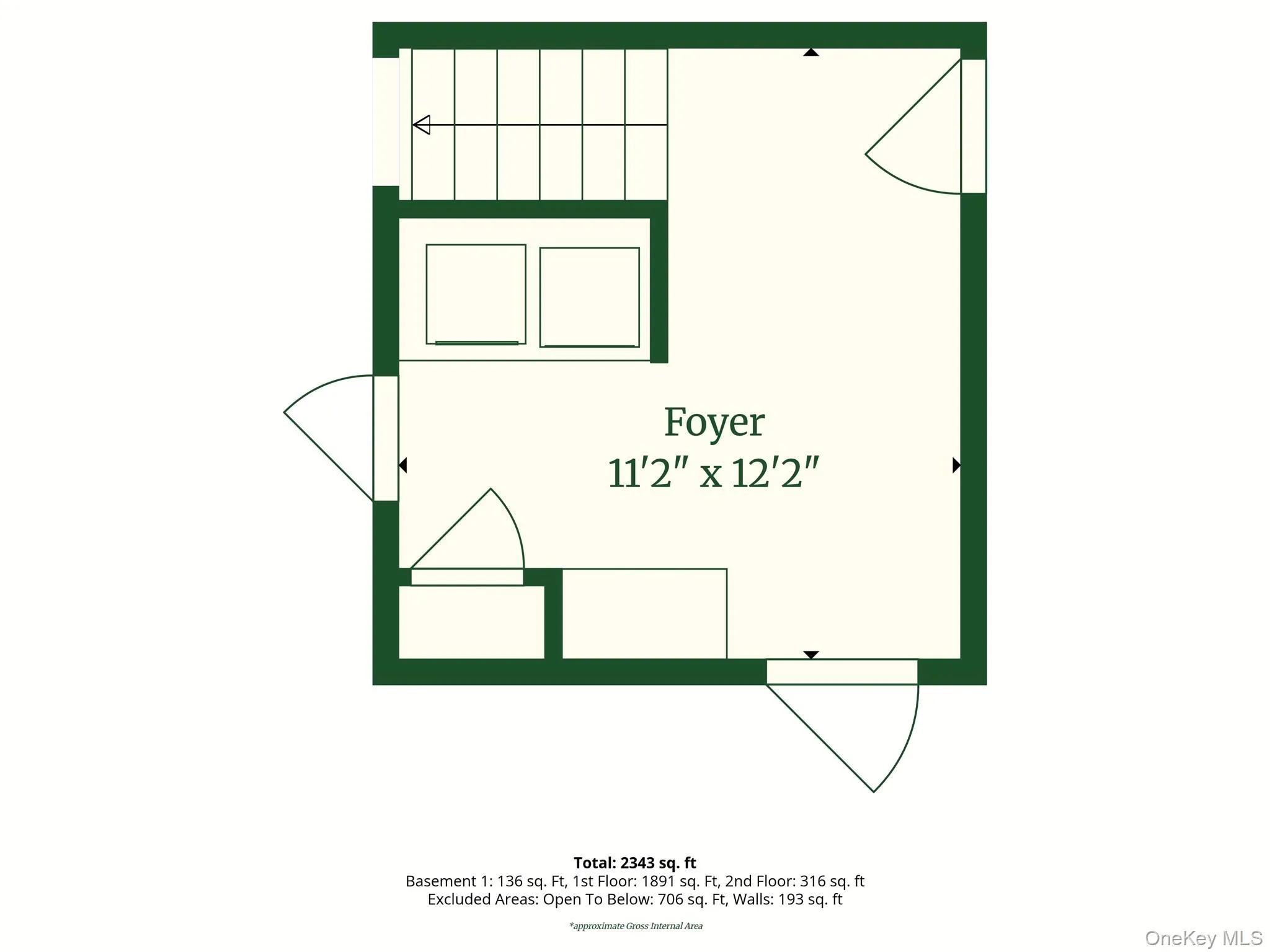 Entry on Lower Level-stairs to main level Entry on Lower Level-stairs to main level