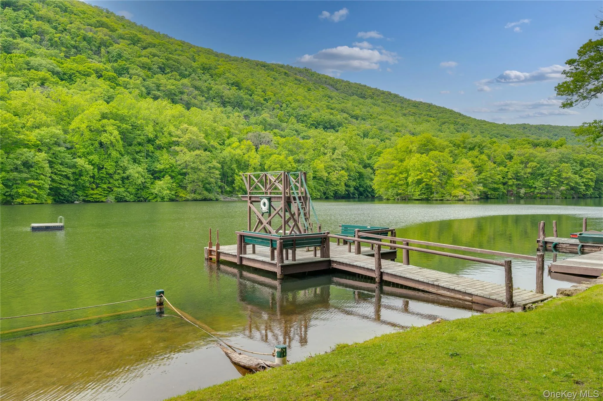 Lake With Dock and Floating Dock Lake With Dock and Floating Dock