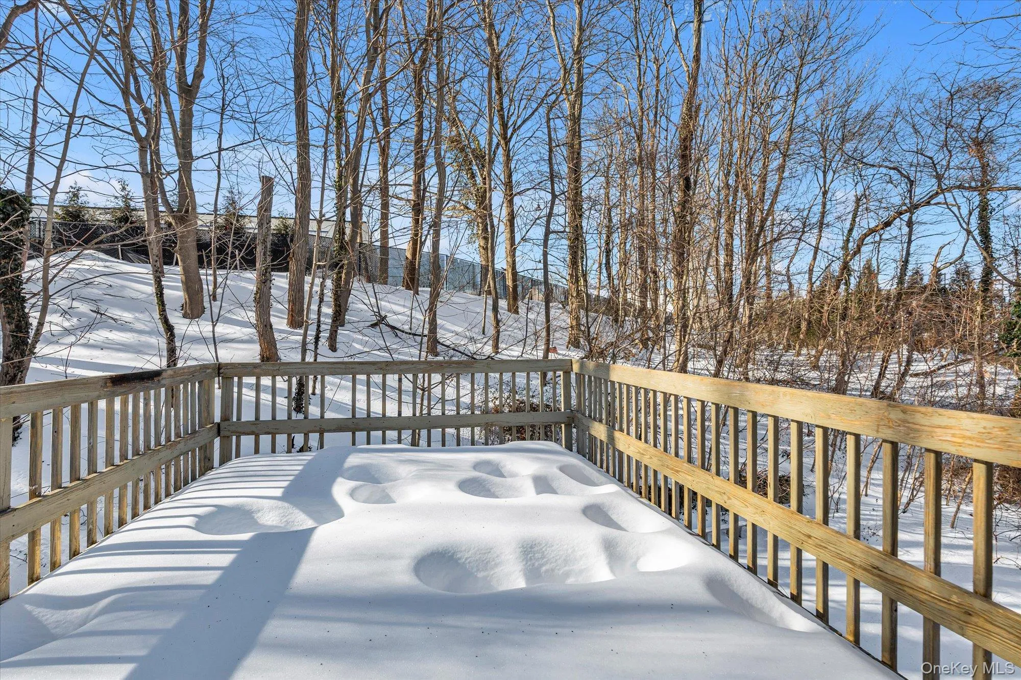 Large deck off of the dining room Large deck off of the dining room