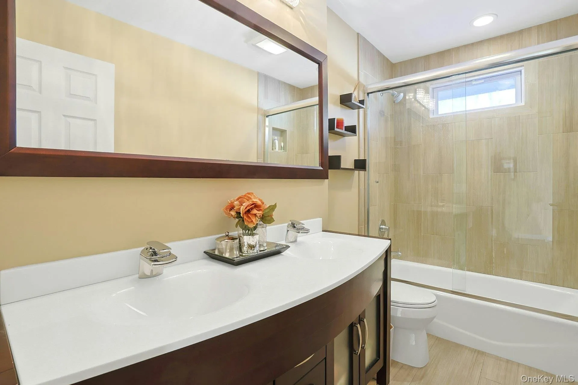 New Hall Bath with Double Sinks, and Tub New Hall Bath with Double Sinks, and Tub