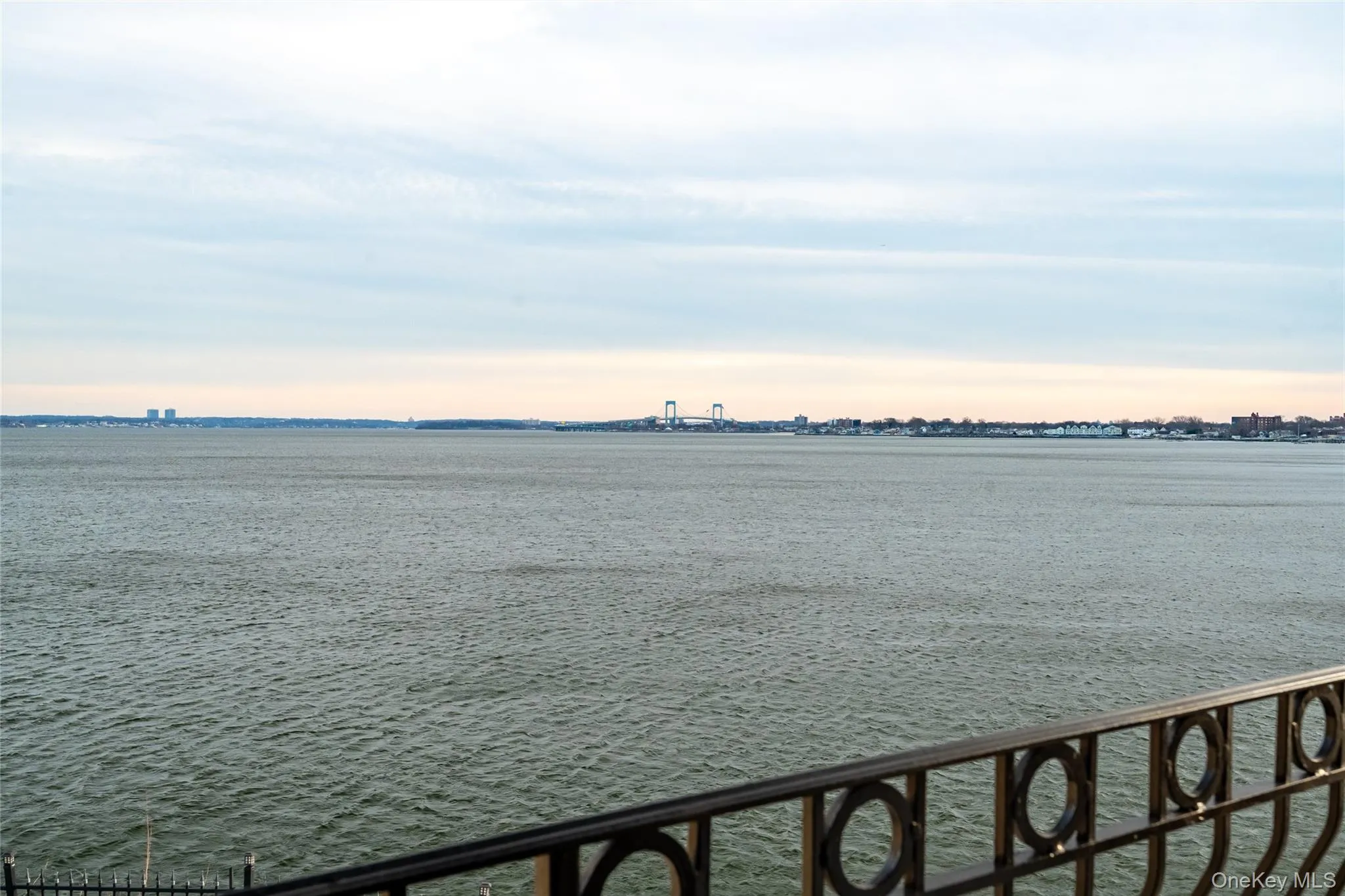 view from living room balcony: Throggs Neck bridge and Whitestone bridge visible view from living room balcony: Throggs Neck bridge and Whitestone bridge visible
