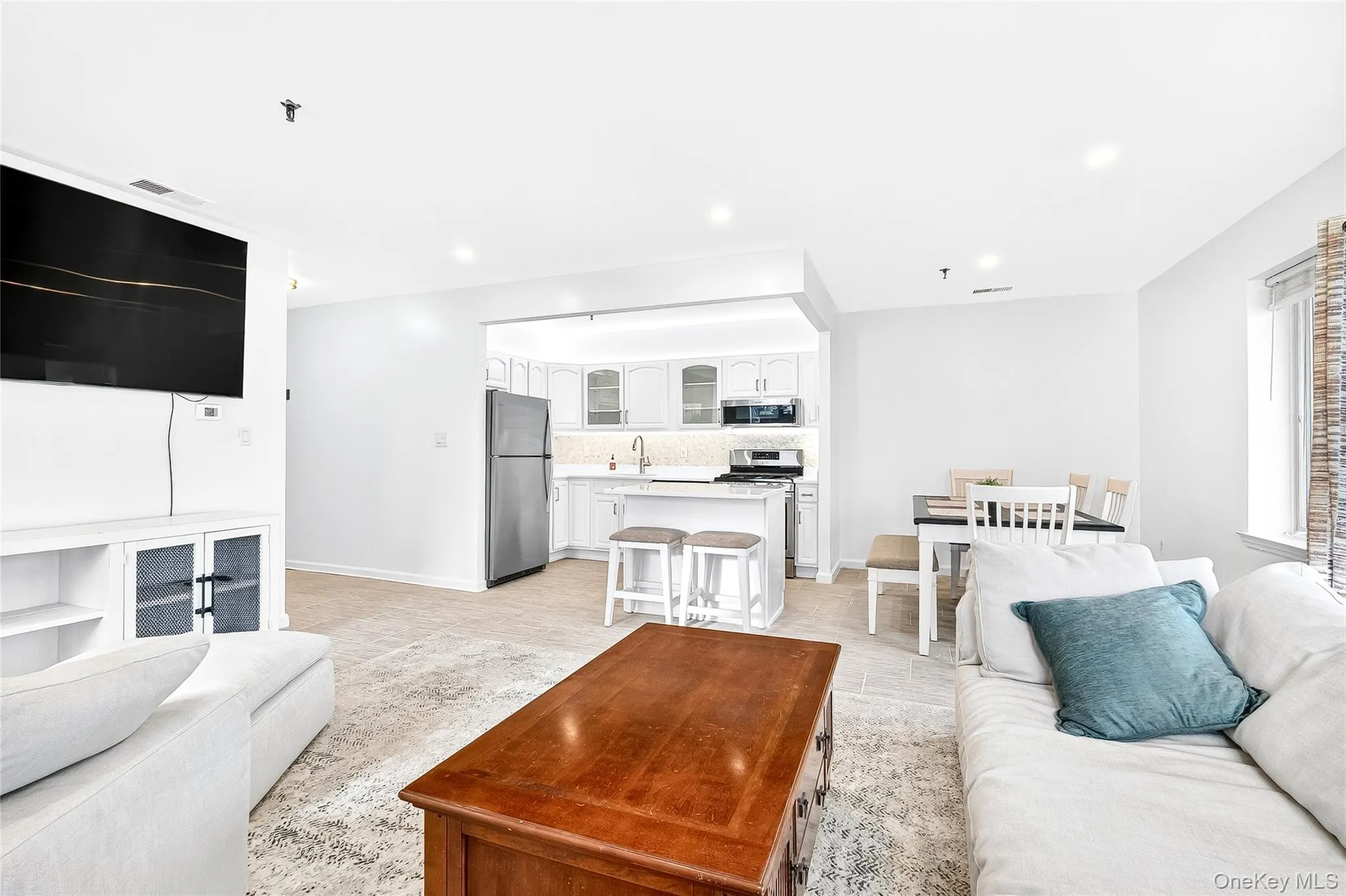 living area looking towards the kitchen, open concept living area looking towards the kitchen, open concept