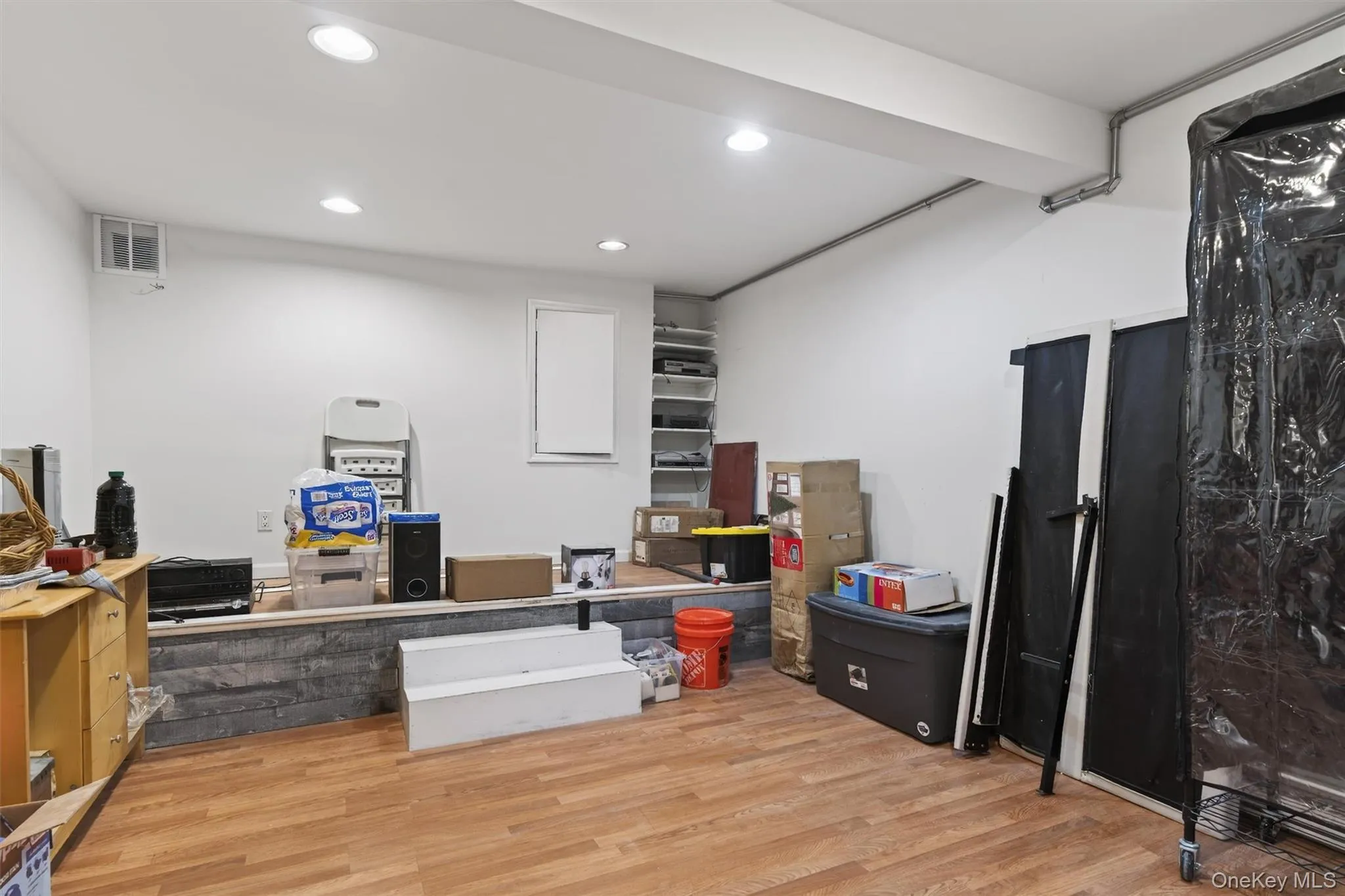 Currently storage, was media movie room Currently storage, was media movie room